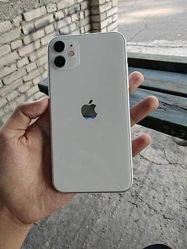 Уюлдук телефондор жана аксессуарлар: IPhone 11, Колдонулган, 128 ГБ, Ак, 88 % — 1