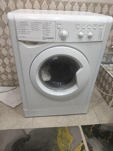 Стиральная машина автомат, Б/у, Indesit, До 6 кг, Фронтальная, Кредит at lalafo.kg Стиральная машина автомат, Б/у, Indesit, До 6 кг, Фронтальная, Кредит