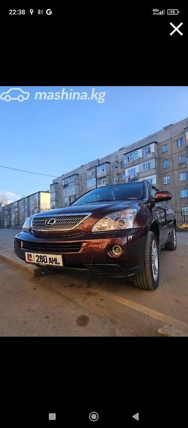 Lexus RX: 2007 г., 3.3 л, Автомат, Гибрид, Кроссовер