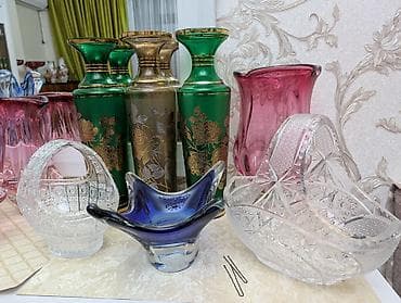 table lamp: Наборы декоративного стекла: кувшины с стаканами и вазы - Набор 1 — 10