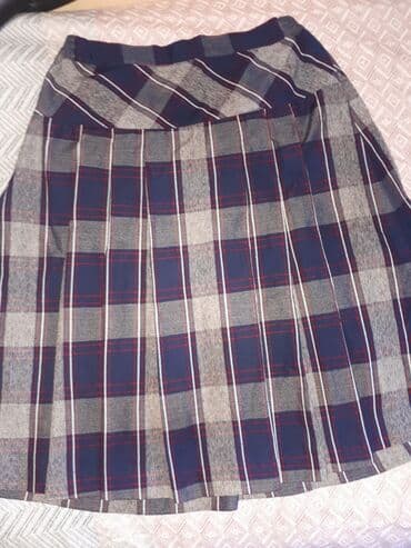 школьная блузка: Школьная форма, цвет - Синий, Б/у — 5