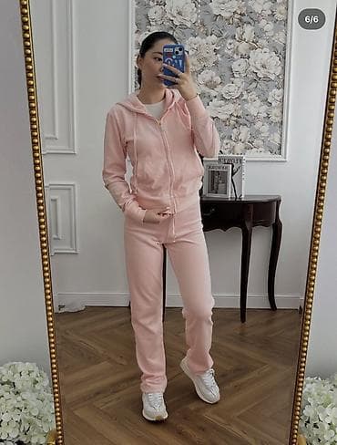 куртка ош: Двойка juice couture велюровая в нежно розовом цвете💘 Состояние очень — 2