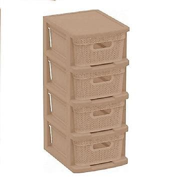Эмерек: Комод коллекция Ajur компакт с корзинами, 4-секционный арт. BQ3796 — 1
