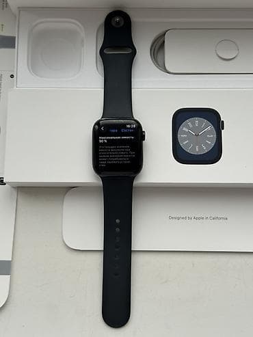 часы казино: Apple Watch Series 8 45MM Midnight АКБ 90%, держит хорошо Состояние — 5