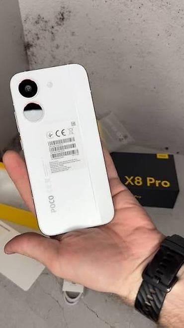 моно сатылат: Poco X8 Pro Max, Колдонулган, 512 ГБ, түсү - Ак, 2 SIM — 1