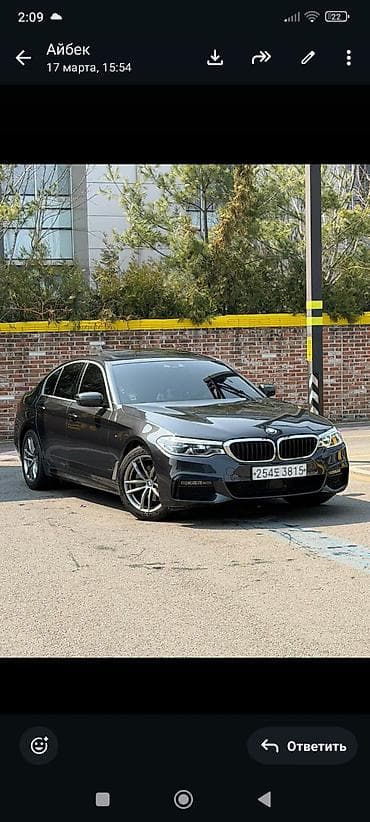 BMW: BMW 5 series: 2019 г., 2 л, Автомат, Дизель, Седан — 1