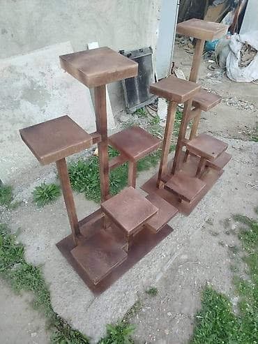 Полка, этажерка для цветов, Новый, Дерево