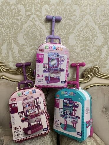 много игрушек: Игровые наборы для детей 3+ в чемоданах на колесиках (серия 3-in-1) — 3