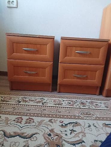 Спальный гарнитур, Б/у, Двуспальная кровать, ДСП, Самовывоз — 1