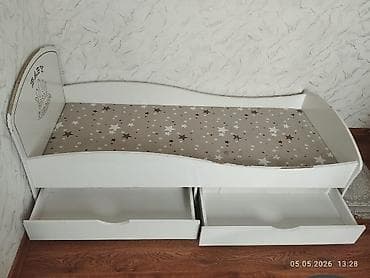 детскую кровать 7 в 1: Детская кровать белого цвета 170*70 с двумя выдвижными ящиками — 5