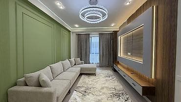 2 комнаты, 77 м², Асанбай мкр Элитка, 10 этаж, Дизайнерский ремонт — 1