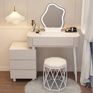 Туалетные столики: Туалетный столик, Новый, С зеркалом, цвет - Белый — 10