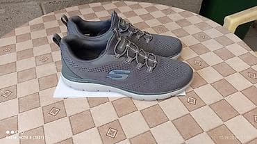 nike react: Мужские кроссовки, 44, Skechers, Новый, цвет - Серый, Самовывоз — 1