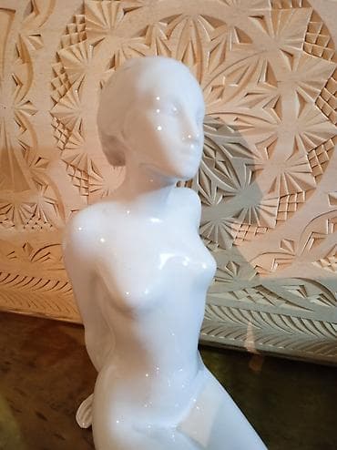 манекен груша: Фарфоровая статуэтка"Деаушка Ню. 1960-х г. Royal Dux Богемия — 2