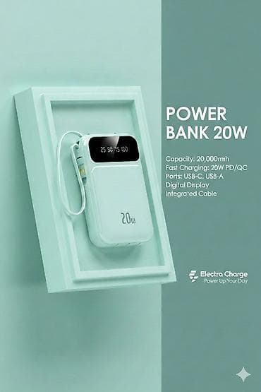 а 1: Пауэрбанк 20W Electra Charge - Емкость: 20 000 мА·ч - Быстрая — 1