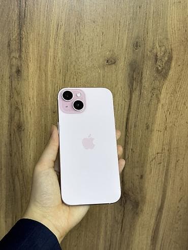 IPhone 15, Колдонулган, 128 ГБ, Күлгүн, Коргоочу айнек, Каптама, Бөлүп төлөө менен, 85 %