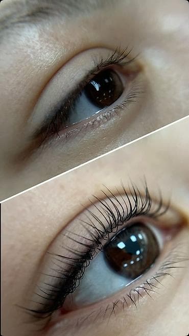 Ламинирование ресниц + ламинирование бровей - Естественный изгиб и