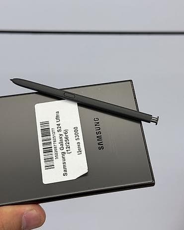 2 сим: Samsung Galaxy S24 Ultra, Б/у, 256 ГБ, цвет - Черный, В рассрочку, 2 SIM, eSIM — 5