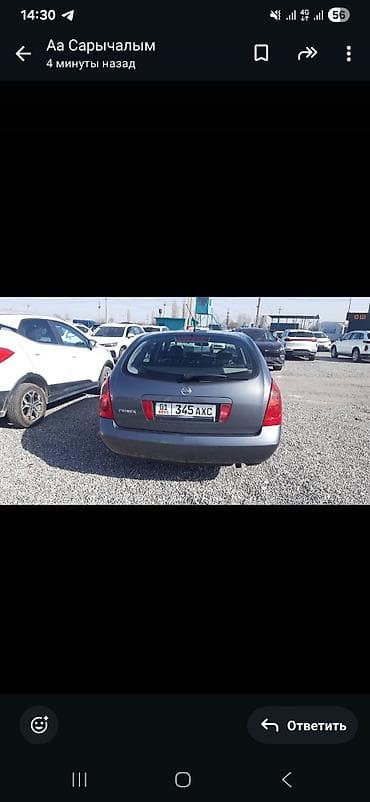 toyota funcargo: Nissan Primera: 2002 г., 0.2 л, Автомат, Бензин, Универсал — 3