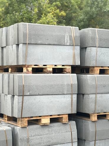 брусчатка бишкек дом брусчатки'' тротуарная плитка бордюры бишкек: Дорожный бордюр, Прессованный, Бетонный, Новый — 2