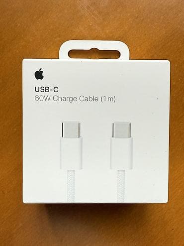 кабель на айфон: Шнур iPhone usb-c оригинал, запечатанный в коробке, покупался в офиц — 1