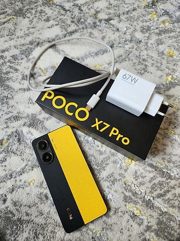 ремонт эирподс: Poco X7 Pro, Б/у, 256 ГБ, цвет - Черный, 2 SIM — 1