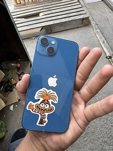 телефоны разбитые: IPhone 13, синий корпус Характеристики и детали: - Экран 6.1", Face — 2