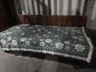 старый крават: Односпальная кровать, С матрасом, длина - 195 см — 2