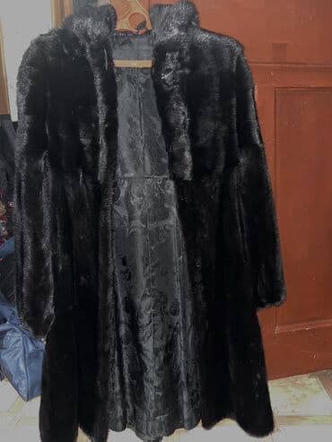 Атайын кийим: Шуба, Норка, Тизеден, Капюшону бар, S — 10