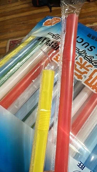 Для кафе, ресторанов: Набор одноразовых трубочек для напитков (MILK SUCKER) - Материал: ПП — 2