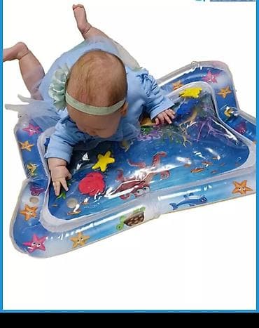 Развивающий водный коврик для малышей с яркими изображениями