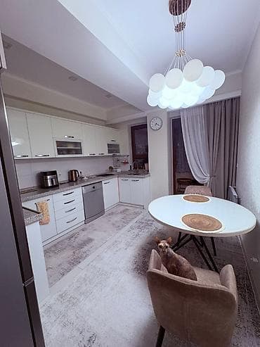 Недвижимость: 3 комнаты, 96 м², Элитка, Ала-Арча ТРЦ Элитка, 8 этаж, Евроремонт — 1