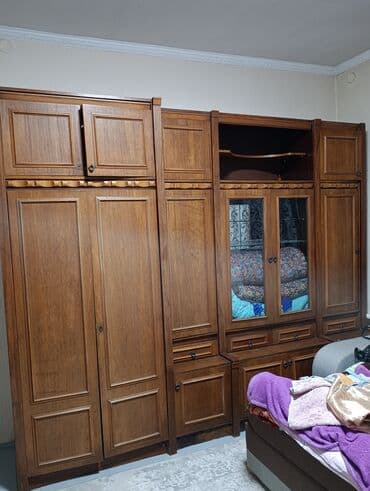 маленькая полка: Шкаф для одежды, Прямой, Дерево — 1