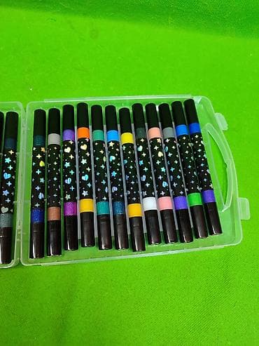 magic box: Глиттер маркеры для детского рисования и творчества🖍️ Комплектация — 3