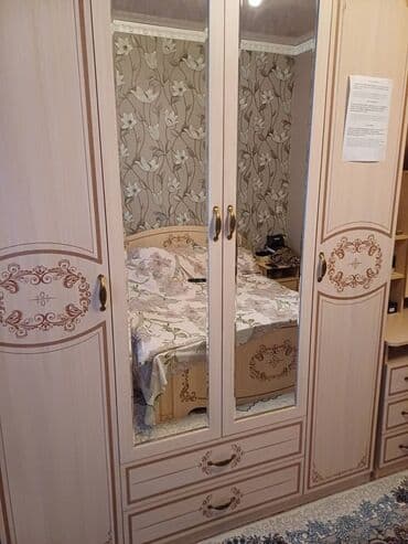 дрели бу: Спальный гарнитур, Б/у, Двуспальная кровать, Шкаф, Трюмо, Самовывоз — 2