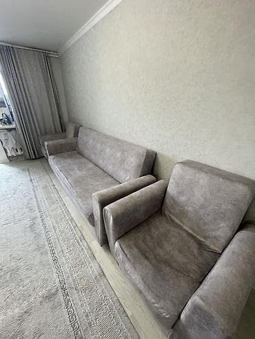 2 этажный диван: Комплект мягкой мебели, Б/у, Самовывоз, Платная доставка, цвет - Серый — 2