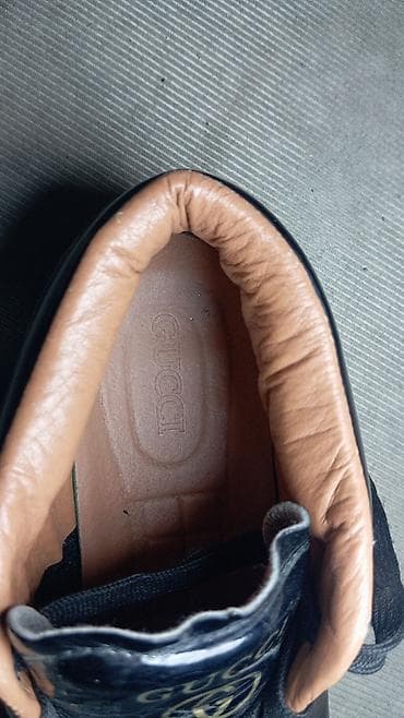 одежды спец: Кроссовки Gucci лакированные, размер 38 Стильные и заметные кроссовки — 4