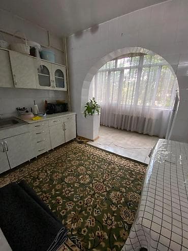 Квартиры: 1 комната, 48 м², Аламедин-1 мкр 106 серия, 1 этаж, Косметический ремонт — 4