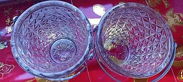 отдам вещи: Хрустальные вазы- ведёрки Винтаж, СССР. Состояние новых. Цена за два — 3