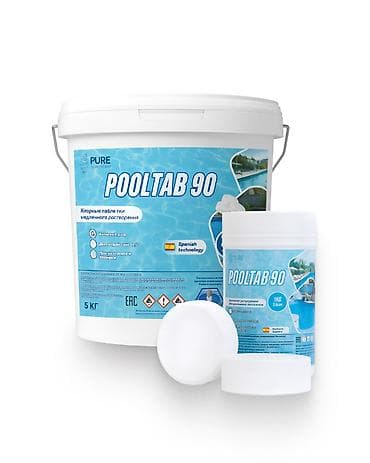 бассейны на дувной: POOLTAB 90 – Хлорные таблетки медленного растворения (200гр шт.) 1 кг — 1