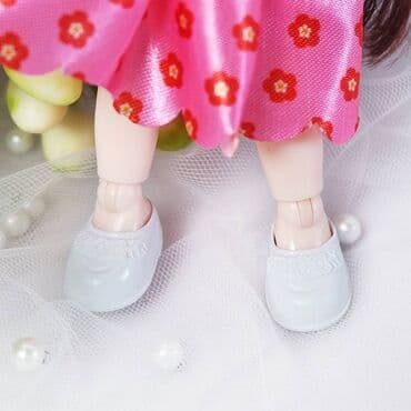 детский домик для кукол: Туфли для подвижной шарнирной куклы 16 см, модная обувь размер стопы — 2