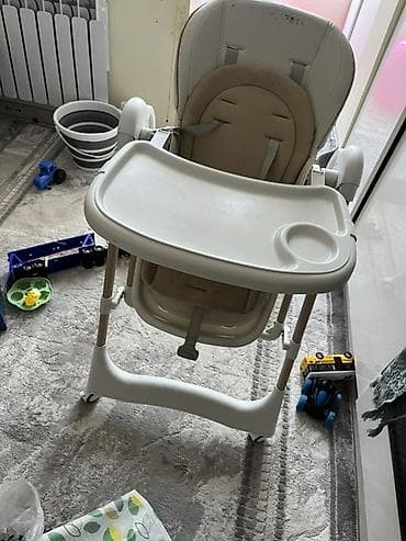 складное кресло для дома: Детский стульчик для кормления - Универсальная модель с регулируемой — 3