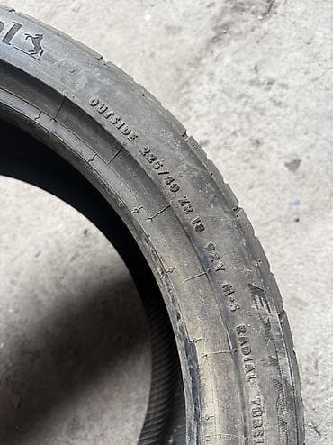 stud 100: Шины 225 / 40 / R 18, Лето, Б/у, Пара, Легковые, Continental — 4