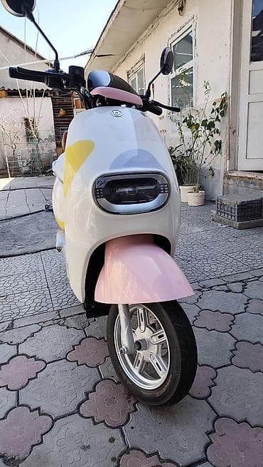 Электроскутер городского типа с ярким дизайном - Компактный