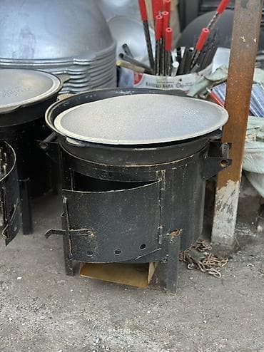 Казан чугунный с крышкой Davr Metall Объёмы: 4.5 л, 6 л, 8 л, 10 л