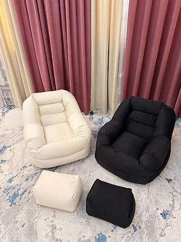 мягкий мебель: Мягкие кресла-груши с пуфами Вновь в наличии пуфики Материал — 3