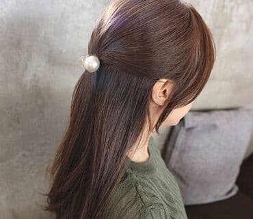 женские сумка: Заколка - краб для волос женская, с жемчугом, размер 4 см х 3 см — 4