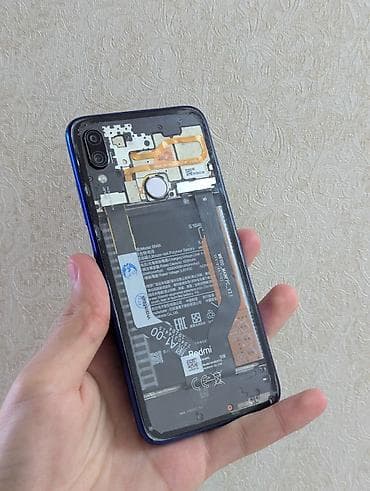 Redmi, Redmi Note 7, Б/у, 128 ГБ, цвет - Синий, 2 SIM