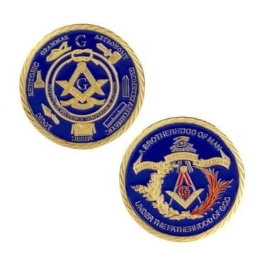золотые часы: Сувенирная монета Масонский символ – коллекционная Коллекционная — 1