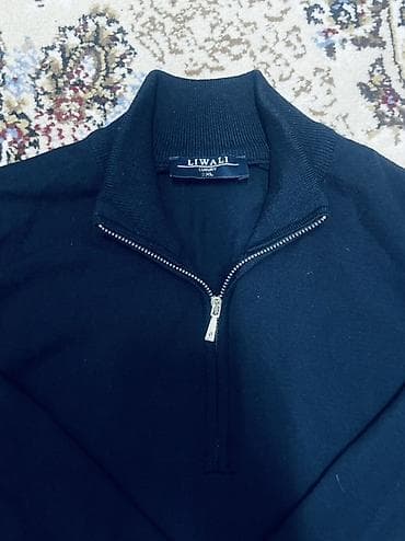 узоры для мужского свитера: Мужской свитер LIWALI Luxury, размер 2XL - Цвет: темно‑синий - — 2